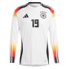 Camiseta de fútbol Manga Larga Alemania Sane 19 Primera Equipación Euro 2024 - Hombre